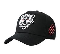 Cappellino da baseball Uomo Donna, con ricamo animale Tigre Cappello da sole Cool Hip Hop Baseball Tennis Uomo Donna Tifoso sportivo