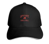 Cappellino da Baseball Upstate New York e Rilassati Upstate La Parte Migliore di New York Rugby alla Moda da Spiaggia per Uomo e Donna