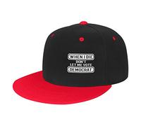 Cappellino da Baseball When I Die Don't Let Me Vote Democrat Cappello Baseball Traspirante Trucker cap Vintage Trucker Berretto per Campeggio Sport Badminton