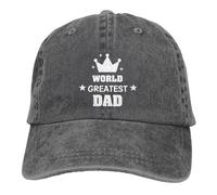 Cappellino da baseball "World's Greatest Dad" in stile retrò, regolabile, i