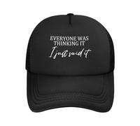 Cappellino da Berretto da Baseball Everyone Was Thinking It I Just Said It Protezione Solare Chapeus Protezione Solare Casual Berretto da Baseball per Outdoor Tennis Uomo