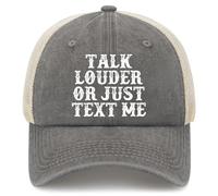 Cappellino da Berretto da Baseball Talk Louder Or Just Text Me Cappellino
