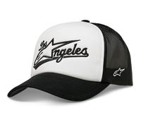 Cappellino da camionista Alpinestars Los Angeles Foam bianco-nero