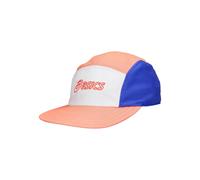 ASICS 5 Panel Cap Sun Coral / Brilliant White Unisex Size S/M