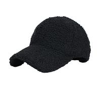 Cappellino da corsa in finta lana di agnello per uomo donna in pile sport cappotti caldi invernali invernali da viaggio in raso L, Le Noir, Taglia unica