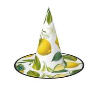 Cappellino da mago con stampa di limoni tropicali, per carnevale, cosplay | Accessorio versatile per feste e feste a tema
