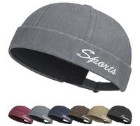 Cappellino da Portuale Uomo Donna Cappello da Marinaio Unisex Berretto Docker Brimless Cap Docker Hat Cappellino Senza Visiera Uomo Donna Cappello Portuale Berretto Commando Lavoro Cotone Docker cap