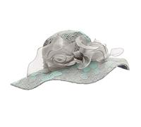 Cappellino da uomo, nero, per feste, da sposa, da donna, con pompon, Blu, Taglia unica