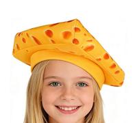 Cappellino Di Formaggio - Cappello Da Festa Realistico E Morbido, Cappello Di Torta Di Formaggio Divertente Per Halloween E Natale | Festa Cosplay Festival Vacanze Giardino Quotidiano Inverno Trucco