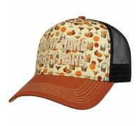 King Kerosin Cappellino da uomo con stampa e ricamo Drink Hard Party Hard Hard Party
