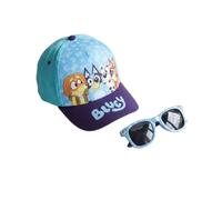 Cappellino e Occhiali da Sole Bluey Set Bambini Originale - Cappellino Infantile Regolabile e Occhiali da Sole UV400 Protezione Solare Design Bluey, Accessori Estate Bambino e Bambina