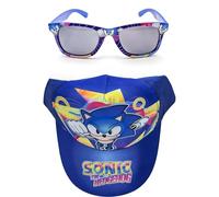 Cappellino e Occhiali Sonic Unisex per Bambini, Design Originale, Regolabili e Leggeri, Ideali per L'Estate e Come Protezione Solare
