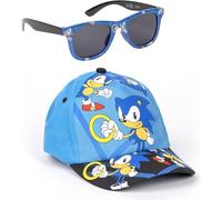 Cappellino e Occhiali Sonic Unisex per Bambini, Design Originale, Regolabili e Leggeri, Ideali per L'Estate e Come Protezione Solare