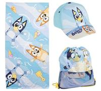 Cappellino e Occhiali Unisex Bluey per Bambini, Design Originale, Regolabili e Leggeri, Ideali per L'Estate e Come Protezione Solare