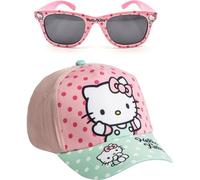 Cappellino e Occhiali Unisex Hello Kitty per Bambini, Design Originale, Regolabili e Leggeri, Ideali per L'Estate e per proteggersi dal Sole