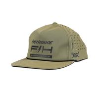 Cappellino Fasthouse Crown Low Profile Tech Cap OlivaTaglia unica Oliva