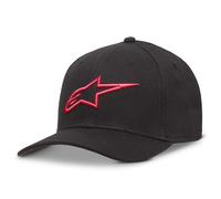 Cappellino Flexfit Alpinestars Ageless Curve da uomo, nero e rosso