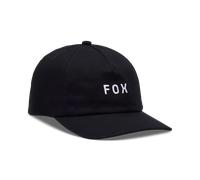 §Cappellino FOX Wordmark Regolabile Nero-Bianco§