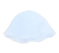 Cappellino in gel di silicone per parrucchiere Cappellino riutilizzabile per tintura per capelli Cappellino per evidenziazione Strumenti per acconciature con gancio per donna Uomo(Blu)