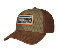 Cappellino in Pelle Retro Stripes by Stetson marrone One Size
