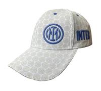 Cappellino Inter Ufficiale - Berretto Cappello Baseball Bianco-Grigio - Taglia Unica - CAPINBIGR