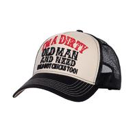 Cappellino King Kerosin Dirty Old Man Nero Beige
