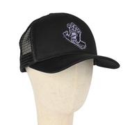 Cappellino Mesh Back Con Mano Urlante Stampata Santa Cruz - Nero