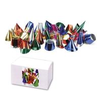 PARTY E CARNEVALE CARNIVAL-TOYS 100 CAPPELLINI MIGNON METALLIZZATI IN CARTA