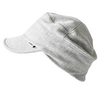Cappellino Militare Berretto Uomo Donna, Cappello con Visiera Estivo E Invernale in Cotone Elastico Grigio Chiaro