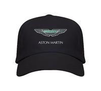 Cappellino Nero con Logo Aston Martin Uomo, Nero , Taglia unica