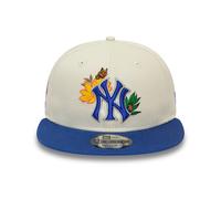 New Era MLB 9FIFTY - Cappellino snapback floreale New York Yankees, beige/royal, beige., S/M