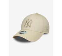 New Era - NY Yankees 9forty - Cappellino da donna beige con logo metallico-Neutro One Size