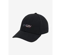 Cappellino Oakley 6 Panel Stretch Metallic nero logo EEUU - S-M