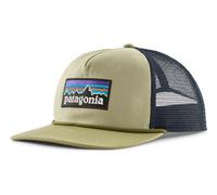 Patagonia - Cappello trucker da escursionismo - Airfarer Cap P-6 Logo Weathered Stone in Cotone - Verde