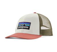 Berretto con visiera Patagonia P-6 Logo LoPro Trucker Hat Colore: bianco/verde