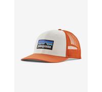 Cappellino Patagonia P-6 Logo Trucker bianco arancione