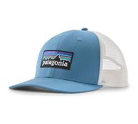 Cappellino patagonia p 6 logo trucker blu bianco