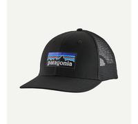 Patagonia p-6 logo trucker hat black cappellino new