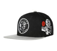 Cappellino Patch Overload Nets by Mitchell & Ness nero-grigio One Size