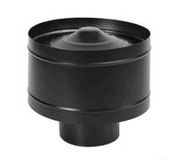 Cappellino per camino in acciaio inox, rotondo, per vento e pioggia, facile installazione, bordi lucidi per la sicurezza, adatto per tutte le stagioni