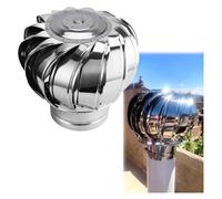 Cappellino per camino, per tetto ventilatore, per case, fabbriche, attiche, fattorie, staffe zincate (110 mm - 4,3 pollici)