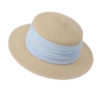 Cappellino Pescatore Donna - Cappello da Donna in Stile Francese per L'Estate Un Elegante Cappello da Sole a Tesa Piatta Perfetto per Il Mare e la Spiaggia