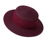 Cappellino Pescatore Donna - Cappello da Donna in Stile Francese per L'Estate Un Elegante Cappello da Sole a Tesa Piatta Perfetto per Il Mare e la Spiaggia