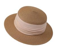 Cappellino Pescatore Donna - Cappello da Donna in Stile Francese per L'Estate Un Elegante Cappello da Sole a Tesa Piatta Perfetto per Il Mare e la Spiaggia