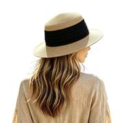 Cappellino Pescatore Donna - Cappello da Donna in Stile Francese per L'Estate Un Elegante Cappello da Sole a Tesa Piatta Perfetto per Il Mare e la Spiaggia