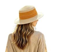 Cappellino Pescatore Donna - Cappello da Donna in Stile Francese per L'Estate Un Elegante Cappello da Sole a Tesa Piatta Perfetto per Il Mare e la Spiaggia