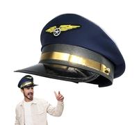 Cappellino pilota Uniforme Retro Capitano Linea Aerea Cosplay Gioco