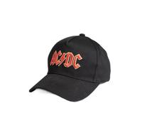 SAFETY JOGGER Berretto da baseball da uomo e donna, in cotone, con logo AC/DC, unisex, colore nero, Nero con logo AC/DC rosso, Taglia unica