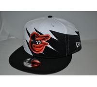 Cappellino Snapback 9FIFTY Jagged New Era Baltimore Orioles - Nero Bianco NUOVO