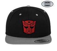Cappellino Snapback Premium 3D Con Patch Degli Autobots Licenziato Ufficialmente